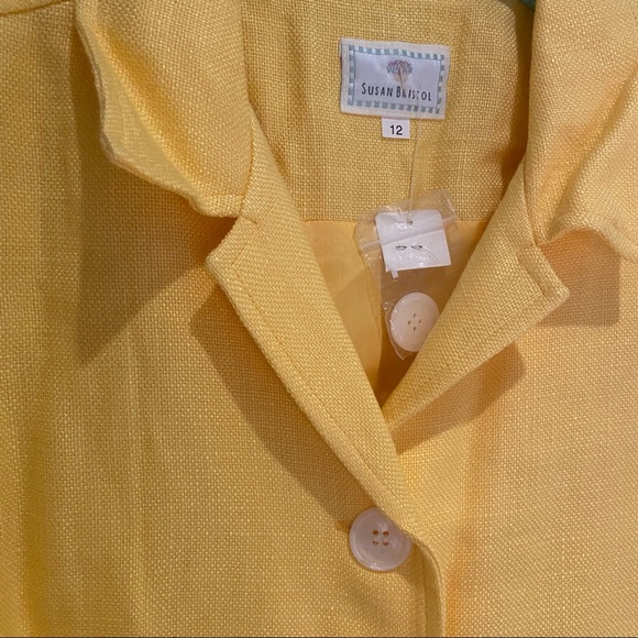 Vintage Yellow Skirt Suit - Picture 3 of 5